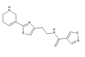 N-[2-[2-(1,2,3,6-tetrahydropyridin-5-yl)thiazol-4-yl]ethyl]isoxazole-4-carboxamide