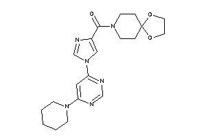 1,4-dioxa-8-azaspiro[4.5]decan-8-yl-[1-(6-piperidinopyrimidin-4-yl)imidazol-4-yl]methanone