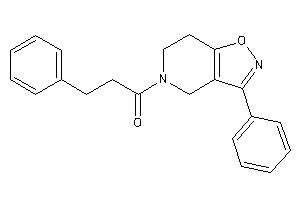 3-phenyl-1-(3-phenyl-6,7-dihydro-4H-isoxazolo[4,5-c]pyridin-5-yl)propan-1-one