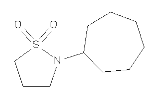 2-cycloheptyl-1,2-thiazolidine 1,1-dioxide