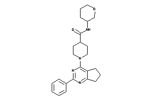 1-(2-phenyl-6,7-dihydro-5H-cyclopenta[d]pyrimidin-4-yl)-N-tetrahydropyran-3-yl-isonipecotamide