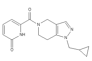 6-[1-(cyclopropylmethyl)-6,7-dihydro-4H-pyrazolo[4,3-c]pyridine-5-carbonyl]-2-pyridone