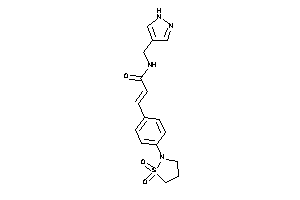 3-[4-(1,1-diketo-1,2-thiazolidin-2-yl)phenyl]-N-(1H-pyrazol-4-ylmethyl)acrylamide