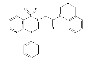 Image of 1-(3,4-dihydro-2H-quinolin-1-yl)-2-(1,1-diketo-4-phenyl-3H-pyrido[2,3-e][1,2,4]thiadiazin-2-yl)ethanone