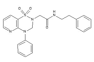 Image of 2-(1,1-diketo-4-phenyl-3H-pyrido[2,3-e][1,2,4]thiadiazin-2-yl)-N-phenethyl-acetamide