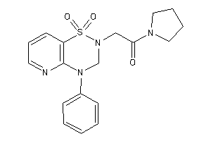 Image of 2-(1,1-diketo-4-phenyl-3H-pyrido[2,3-e][1,2,4]thiadiazin-2-yl)-1-pyrrolidino-ethanone