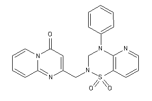 Image of 2-[(1,1-diketo-4-phenyl-3H-pyrido[2,3-e][1,2,4]thiadiazin-2-yl)methyl]pyrido[1,2-a]pyrimidin-4-one