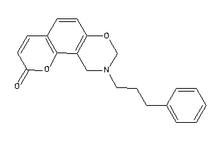 9-(3-phenylpropyl)-8,10-dihydropyrano[2,3-f][1,3]benzoxazin-2-one
