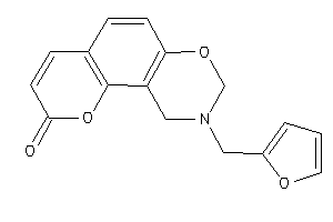 9-(2-furfuryl)-8,10-dihydropyrano[2,3-f][1,3]benzoxazin-2-one