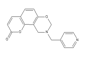 Image of 9-(4-pyridylmethyl)-8,10-dihydropyrano[2,3-f][1,3]benzoxazin-2-one