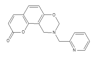 9-(2-pyridylmethyl)-8,10-dihydropyrano[2,3-f][1,3]benzoxazin-2-one