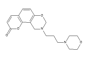 9-(3-morpholinopropyl)-8,10-dihydropyrano[2,3-f][1,3]benzoxazin-2-one