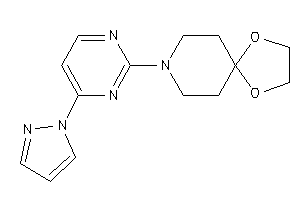 8-(4-pyrazol-1-ylpyrimidin-2-yl)-1,4-dioxa-8-azaspiro[4.5]decane