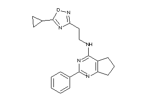 2-(5-cyclopropyl-1,2,4-oxadiazol-3-yl)ethyl-(2-phenyl-6,7-dihydro-5H-cyclopenta[d]pyrimidin-4-yl)amine