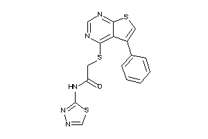 2-[(5-phenylthieno[2,3-d]pyrimidin-4-yl)thio]-N-(1,3,4-thiadiazol-2-yl)acetamide