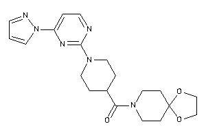 1,4-dioxa-8-azaspiro[4.5]decan-8-yl-[1-(4-pyrazol-1-ylpyrimidin-2-yl)-4-piperidyl]methanone