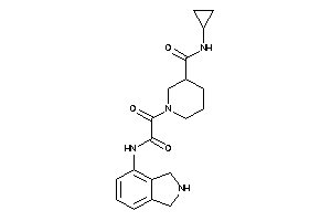 N-cyclopropyl-1-[2-(isoindolin-4-ylamino)-2-keto-acetyl]nipecotamide