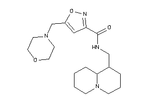 5-(morpholinomethyl)-N-(quinolizidin-1-ylmethyl)isoxazole-3-carboxamide