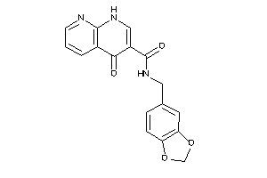 4-keto-N-piperonyl-1H-1,8-naphthyridine-3-carboxamide