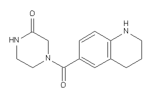 4-(1,2,3,4-tetrahydroquinoline-6-carbonyl)piperazin-2-one