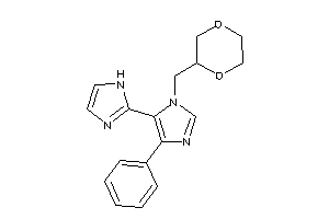 1-(1,4-dioxan-2-ylmethyl)-5-(1H-imidazol-2-yl)-4-phenyl-imidazole