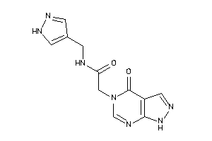 2-(4-keto-1H-pyrazolo[3,4-d]pyrimidin-5-yl)-N-(1H-pyrazol-4-ylmethyl)acetamide