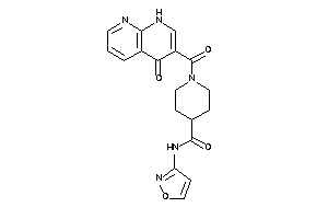 Image of N-isoxazol-3-yl-1-(4-keto-1H-1,8-naphthyridine-3-carbonyl)isonipecotamide