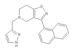 Image of 3-(1-naphthyl)-5-(1H-pyrazol-3-ylmethyl)-6,7-dihydro-4H-isoxazolo[4,5-c]pyridine