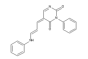 Image of 5-(3-anilinoprop-2-enylidene)-3-phenyl-pyrimidine-2,4-quinone