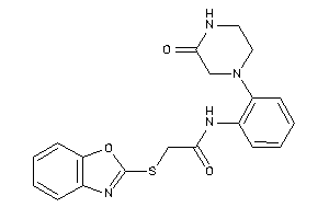 2-(1,3-benzoxazol-2-ylthio)-N-[2-(3-ketopiperazino)phenyl]acetamide