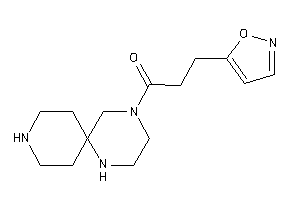 3-isoxazol-5-yl-1-(1,4,9-triazaspiro[5.5]undecan-4-yl)propan-1-one