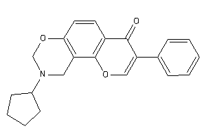 Image of 9-cyclopentyl-3-phenyl-8,10-dihydropyrano[2,3-f][1,3]benzoxazin-4-one
