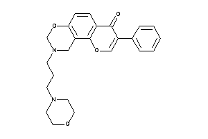 9-(3-morpholinopropyl)-3-phenyl-8,10-dihydropyrano[2,3-f][1,3]benzoxazin-4-one