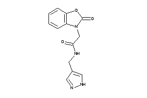 2-(2-keto-1,3-benzoxazol-3-yl)-N-(1H-pyrazol-4-ylmethyl)acetamide