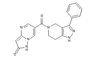 Image of 6-(3-phenyl-1,4,6,7-tetrahydropyrazolo[4,3-c]pyridine-5-carbonyl)-1H-pyrazolo[1,5-a]pyrimidin-2-one