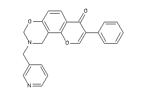 Image of 3-phenyl-9-(3-pyridylmethyl)-8,10-dihydropyrano[2,3-f][1,3]benzoxazin-4-one