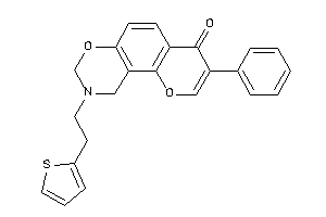 Image of 3-phenyl-9-[2-(2-thienyl)ethyl]-8,10-dihydropyrano[2,3-f][1,3]benzoxazin-4-one