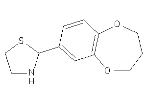 2-(3,4-dihydro-2H-1,5-benzodioxepin-7-yl)thiazolidine