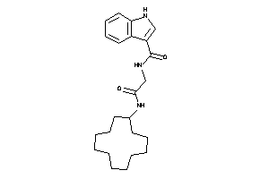 Image of N-[2-(cyclododecylamino)-2-keto-ethyl]-1H-indole-3-carboxamide