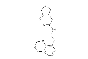 N-[2-(4H-1,3-benzodioxin-8-yl)ethyl]-2-(4-ketothiazolidin-3-yl)acetamide