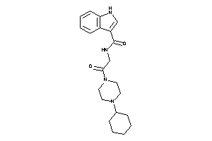 N-[2-(4-cyclohexylpiperazino)-2-keto-ethyl]-1H-indole-3-carboxamide