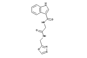 N-[2-keto-2-(1,3,4-oxadiazol-2-ylmethylamino)ethyl]-1H-indole-3-carboxamide