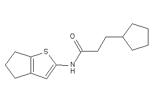 3-cyclopentyl-N-(5,6-dihydro-4H-cyclopenta[b]thiophen-2-yl)propionamide