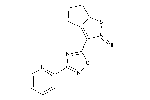 [3-[3-(2-pyridyl)-1,2,4-oxadiazol-5-yl]-4,5,6,6a-tetrahydrocyclopenta[b]thiophen-2-ylidene]amine