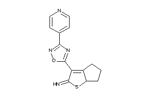 [3-[3-(4-pyridyl)-1,2,4-oxadiazol-5-yl]-4,5,6,6a-tetrahydrocyclopenta[b]thiophen-2-ylidene]amine