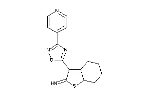 [3-[3-(4-pyridyl)-1,2,4-oxadiazol-5-yl]-5,6,7,7a-tetrahydro-4H-benzothiophen-2-ylidene]amine