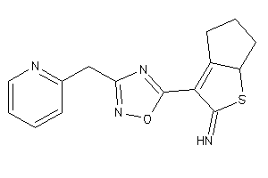 [3-[3-(2-pyridylmethyl)-1,2,4-oxadiazol-5-yl]-4,5,6,6a-tetrahydrocyclopenta[b]thiophen-2-ylidene]amine