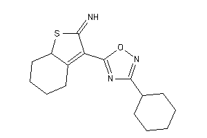 [3-(3-cyclohexyl-1,2,4-oxadiazol-5-yl)-5,6,7,7a-tetrahydro-4H-benzothiophen-2-ylidene]amine