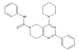 N,2-diphenyl-4-piperidino-7,8-dihydro-5H-pyrido[4,3-d]pyrimidine-6-carboxamide