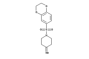 [1-(2,3-dihydro-1,4-benzodioxin-6-ylsulfonyl)-4-piperidylidene]amine